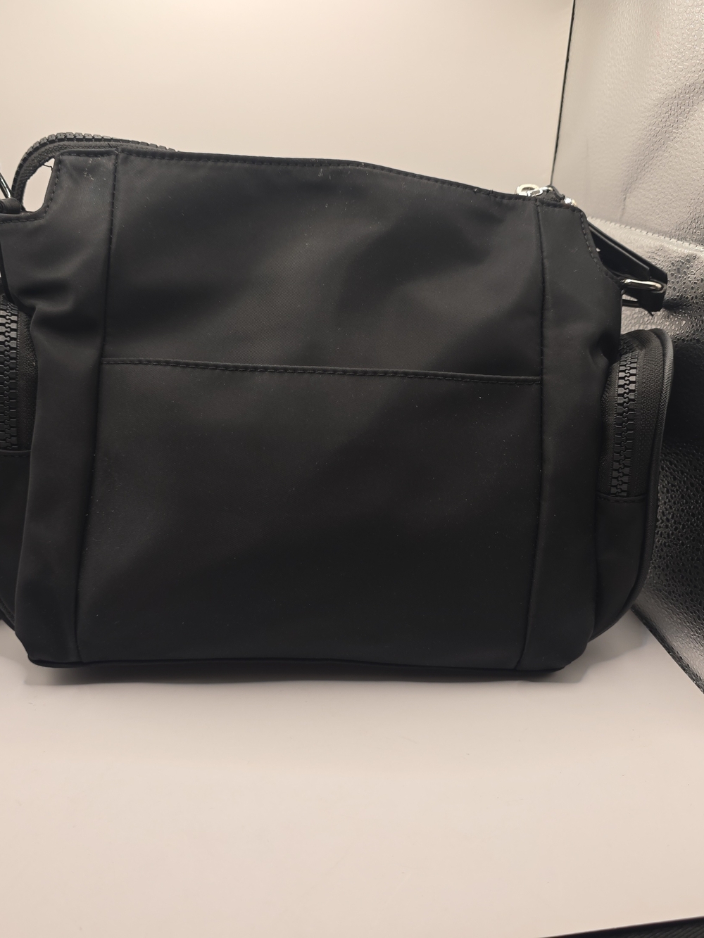 Karl Lagerfeld Black Nylon Crossbody Bag with Character Patch - Picture 10 of 15